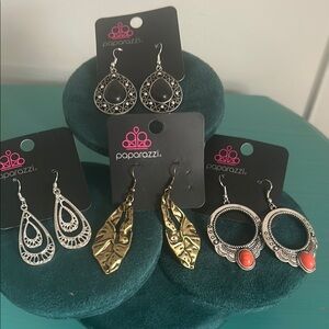 Paparazzi Silver Gold Chic Boho Southwestern Dangle Earrings Collection 4 Pairs